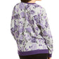 Karen Scott Women's Floral-Print Fleece Sweatshirt Cassis Size Medium