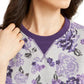 Karen Scott Womens' Sport Key Garden Fleece Sweatshirt  Purple Size Small