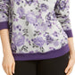 Karen Scott Women's Sport Key Garden Fleece Sweatshirt Cassis Size 2 Extra Large