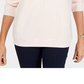 Karen Scott Women's Sport Long-Sleeve Crewneck Sweatshirt Pink Size Large