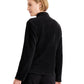 Karen Scott Women's Zeroproof Zip-Front Jacket Black Size Large
