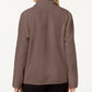 Karen Scott Women's Petite Zeroproof Fleece Jacket Brown Size Petite Large