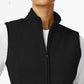 Karen Scott Women's Petite Zeroproof Fleece Vest Black Size Medium