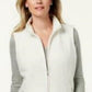 Karen Scott Women's Fleece Zip-Front Vest White Size Petite Extra Large