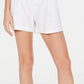 INC International Concepts Women's Paperbag Shorts White Size Medium