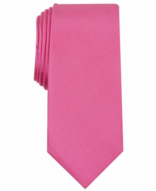 Alfani Men's Solid Texture Slim Tie Pink Size Regular
