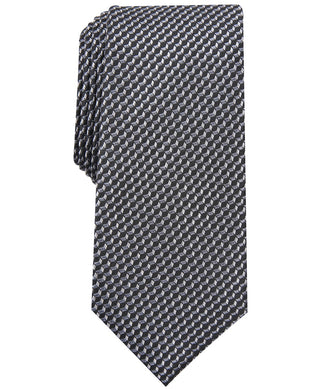Alfani Men's Neat Slim Tie Black Size Regular