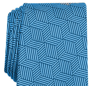 Alfani Men's Geometric Tie  Navy Size Regular