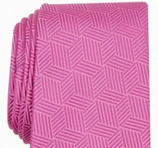 Alfani Men's Geometric Tie Pink Size Regular