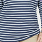 Karen Scott Women's Petite Floral Striped Boat-Neck Top Blue Size Petite