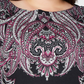 Karen Scott Women's Plus Size Printed 3/4-Sleeve Top Black Size 2X