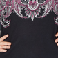 Karen Scott Women's Plus Size Printed 3/4-Sleeve Top Black Size 0X