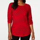 Karen Scott Women's Textured Sweater Navy Size X-Large
