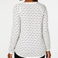 Karen Scott Women's Textured Sweater Navy Size X-Large