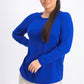 Karen Scott Women's Petite Cotton Sweater Blue Size Petite Medium
