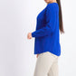 Karen Scott Women's Petite Cotton Sweater Blue Size Petite Medium