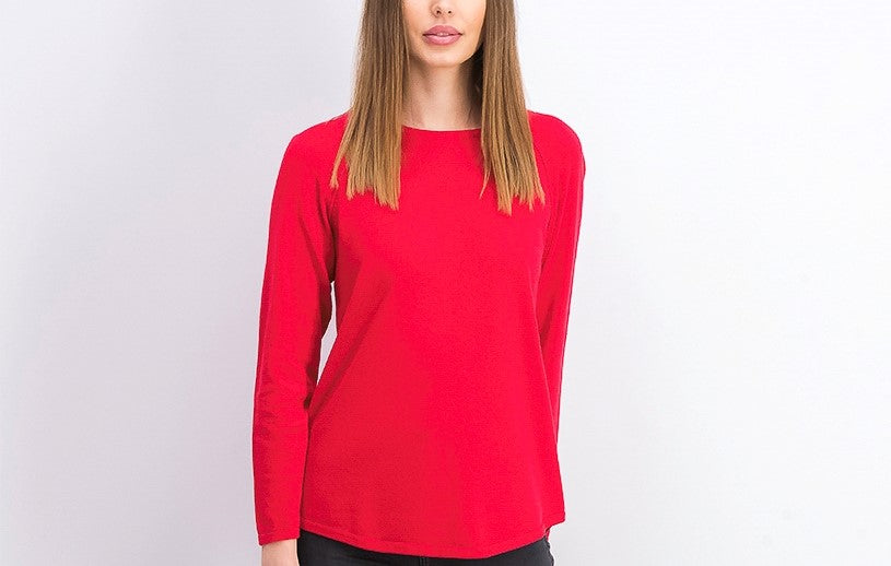 Karen Scott Women's Petite Cotton Sweater Red Size Petite
