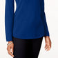 Karen Scott Women's Curved-Hem Sweater Blue Size XX-Large
