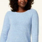 Karen Scott Women's Curved-Hem Sweater Blue Size Small