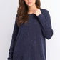 Karen Scott Women's Curved-Hem Sweater Blue Size X-Large