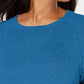 Karen Scott Women's Curved-Hem Sweater Green Size Large