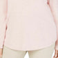 Karen Scott Women's Curved-Hem Sweater Pink Size XX-Large