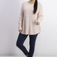 Karen Scott Women's Curved-Hem Sweater Ks Tea Rose Nep Size Extra Large