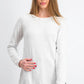 Karen Scott Women's Curved-Hem Sweater White Size Medium