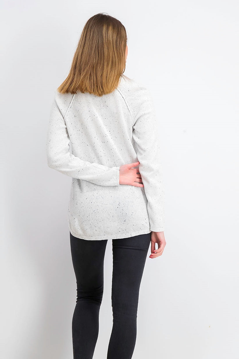 Karen Scott Women's Curved-Hem Sweater White Size Medium