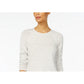 Karen Scott Women's Curved-Hem Sweater Natural Size Small