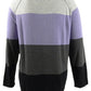 Karen Scott Women's Colorblocked Pullover Sweater Purple Size Large