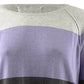 Karen Scott Women's Colorblocked Pullover Sweater Purple Combo Size Extra Large