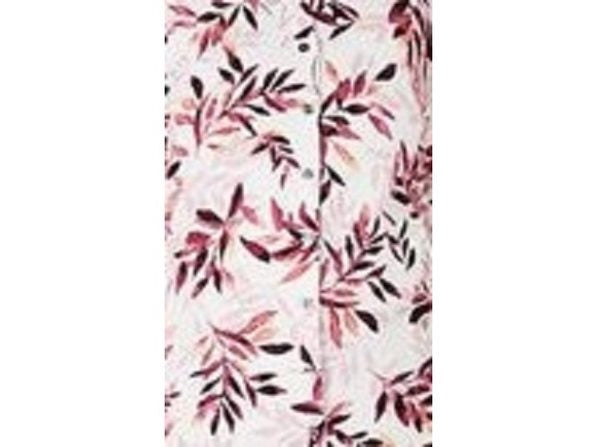 Karen Scott Women's Leaf-Print Cardigan White Size X-Large