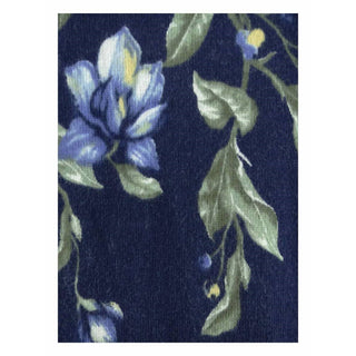 Karen Scott Women's Floral-Print Cardigan Blue Size Small