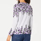 Karen Scott Women's Darcy Oasis Button-Front Cardigan  Gray Size Small
