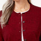 Karen Scott Women's Button-Down Cardigan  New Red Size Small