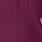 Karen Scott Women's Cable-Knit Sweater Berry Size Small