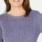 Karen Scott Women's Boat-Neck Cotton Sweater Purple Size X-Large