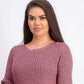 Karen Scott Women's Boat-Neck Chenille Sweater Red Size Medium