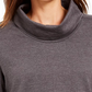 Karen Scott Women's Sport Cowl-Neck Top Charcoal Size XX Large