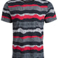 American Rag Men's Wavy Stripe Textured T-Shirt, Black Size XXX Large