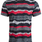 American Rag Men's Wavy Stripe Textured T-Shirt  Black Size X-Large
