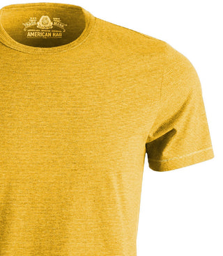 American Rag Men's True Feeder Stripe T-Shirt Yellow Size Extra Large