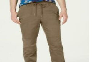 American Rag Men's Articulated Jogger Pants Beige Size Medium