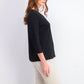 Karen Scott women's Eyelet-Trim Top Black Size Large