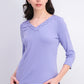Karen Scott Women's Eyelet-Trim Top Lila Size Extra Large