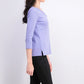 Karen Scott Women's Eyelet-Trim Top Lila Size Extra Large