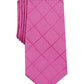 Alfani Men's Windowpane Tie Pink Size Regular
