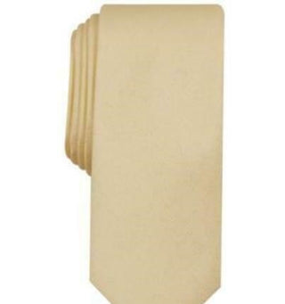 Bar III Men's Valley Solid Skinny Tie  Brown Size Regular