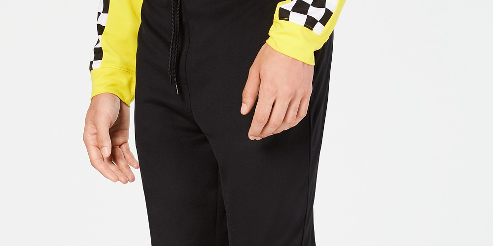 Ideology Men's Checkerboard Joggers Black Size 3 Extra Large